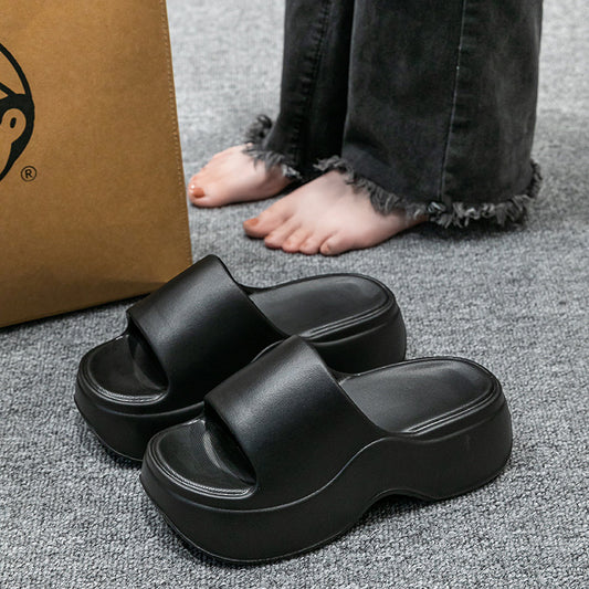 Womens Non-Slip Height-Enhancing Slippers For Home Indoor And Outdoor Wear