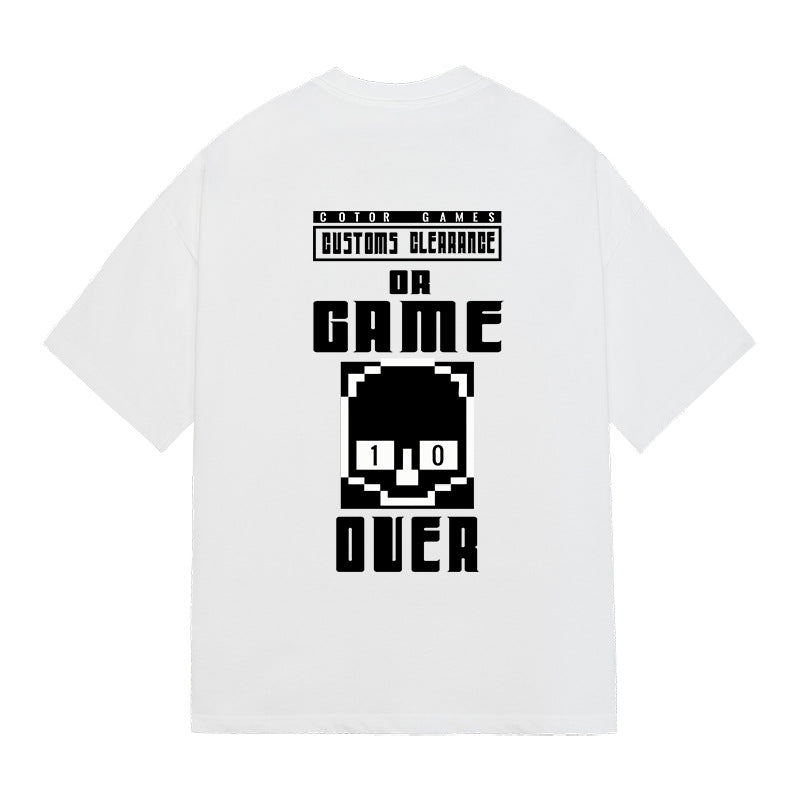 Creative Printing Men's And Women's Loose T-shirt