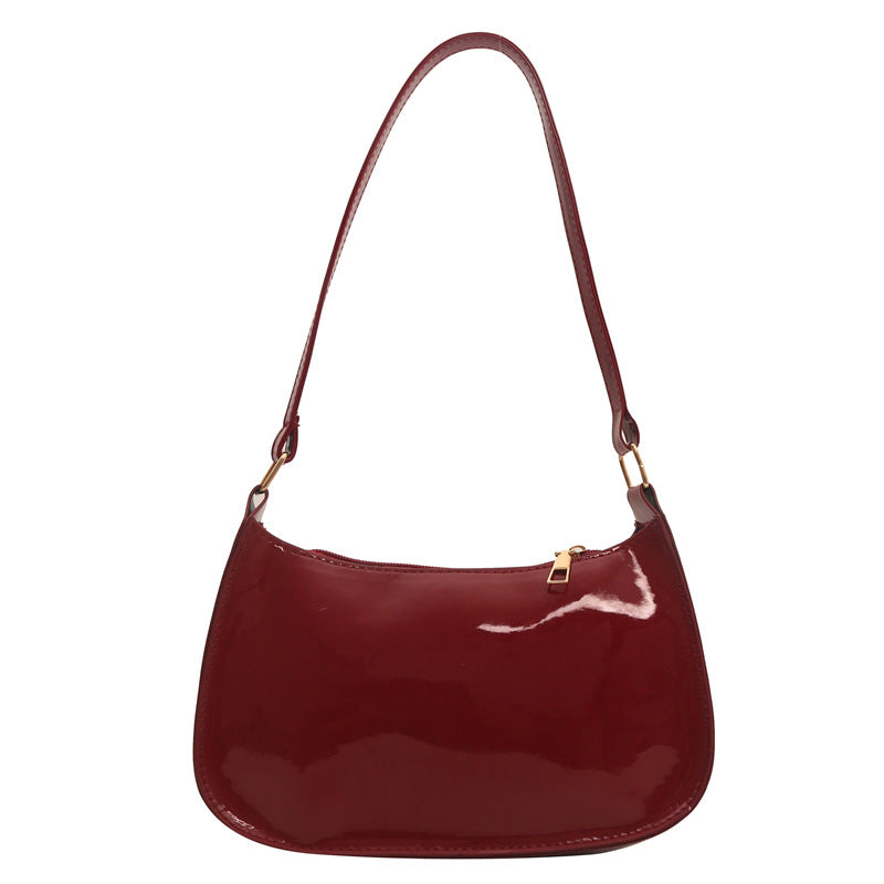 Burgundy women handbag