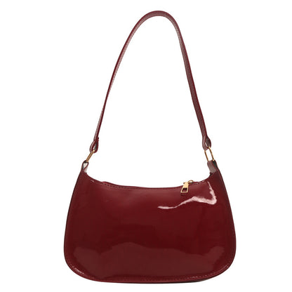 Burgundy women handbag