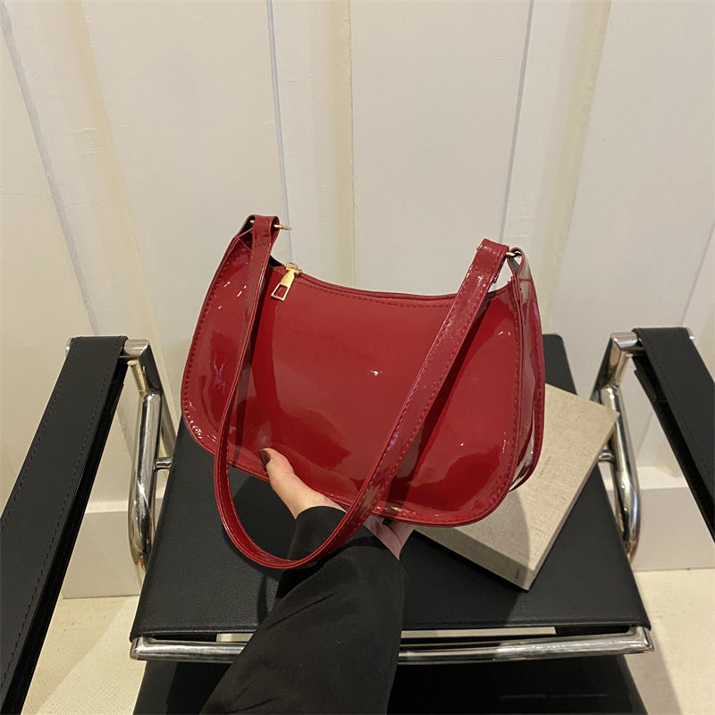 Burgundy women handbag