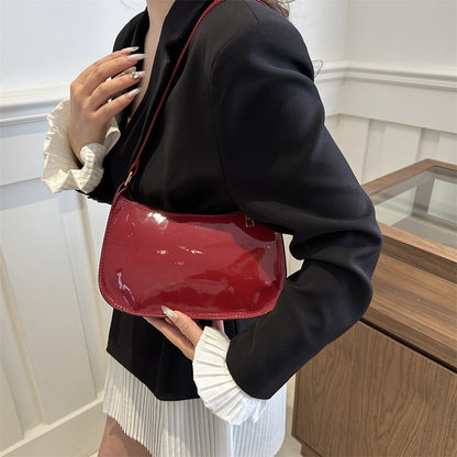 Burgundy women handbag