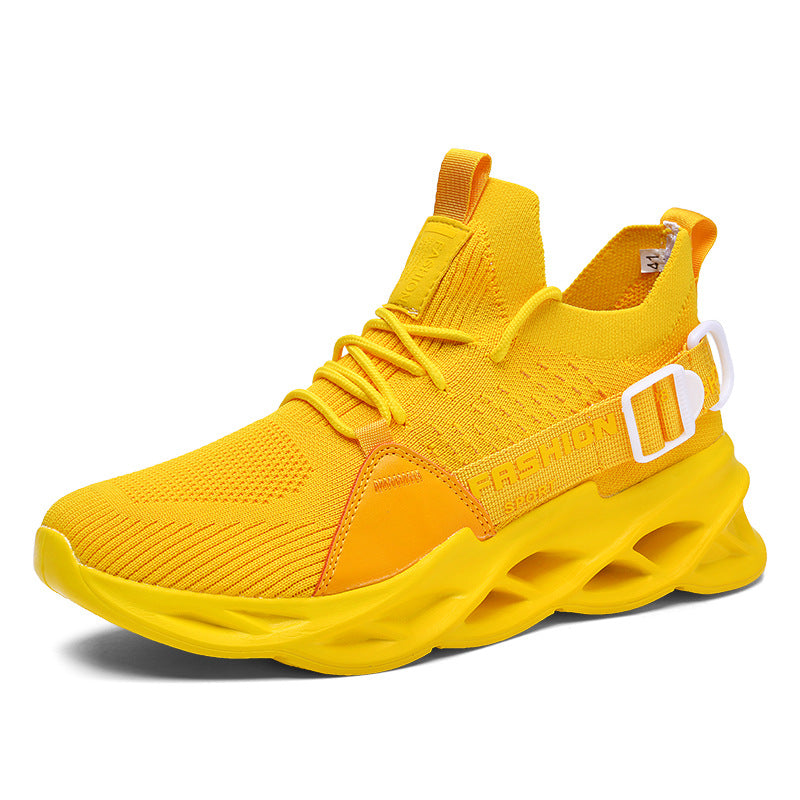 Foreign Trade Net Celebrity Blade Shoes Cross-Border Autumn Sports Casual Shoes Personality Port Fashion Shoes Men's Fitness Mesh Running Shoes