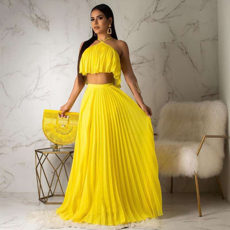 Two-layer fabric mainstream two-piece set