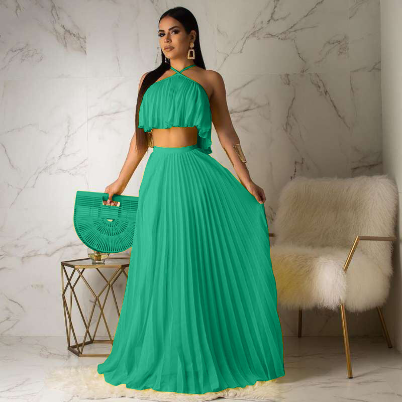 Two-layer fabric mainstream two-piece set