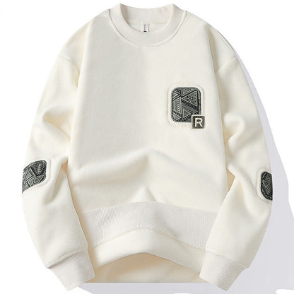 Warm Leisure Pullover Autumn And Winter New Double-sided Polar Fleece Sweater Men