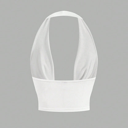 Season Vacation Style Sexy Halter Vest