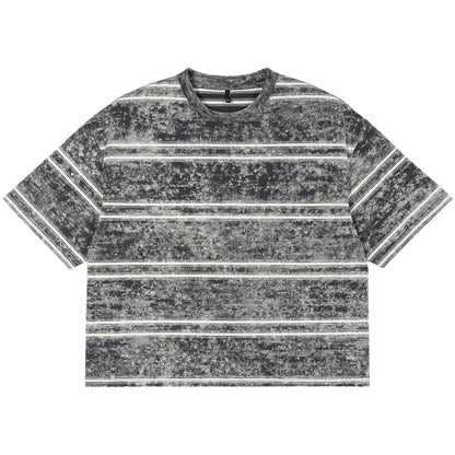 New Retro Style Striped T-shirt Loose