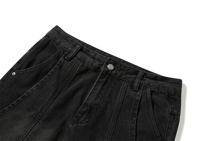 Fashion Rock Stitching Straight Jeans Men