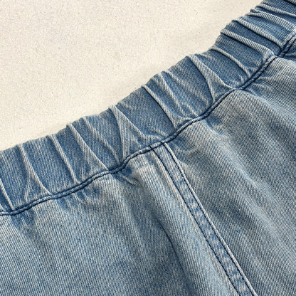 Women's Autumn Loose Zip Three-dimensional Decoration Jeans