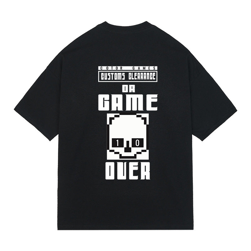 Creative Printing Men's And Women's Loose T-shirt