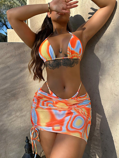Women's Fission Swimsuit Bikini Three-piece Suit