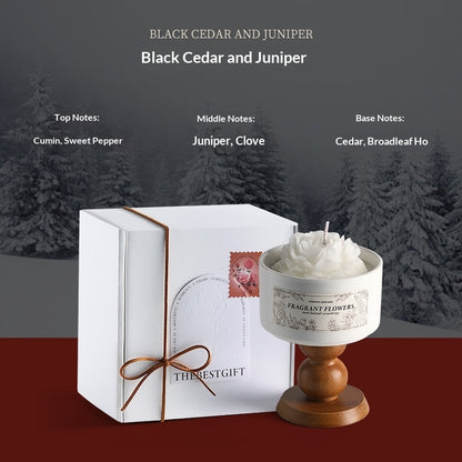 Camellia-scented Candle In A Stem Glass For A Premium, Sophisticated Vibe