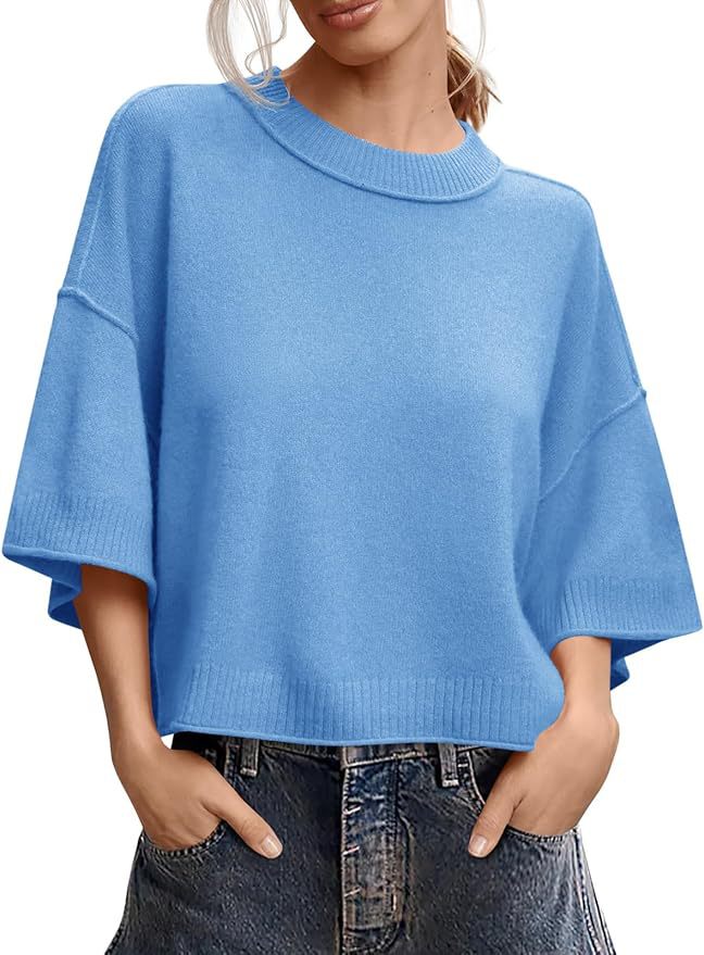 Women's Casual Crew-Neck Lightweight Top