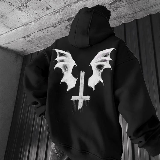 Printed hooded sweatshirt