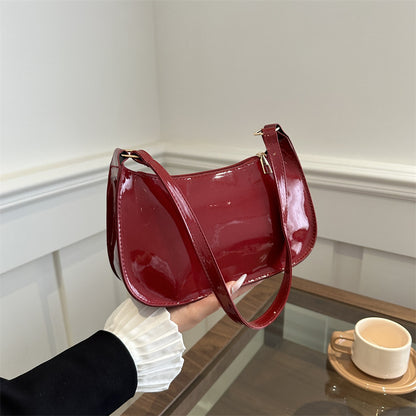 Burgundy women handbag