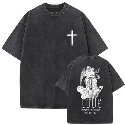 Christian Religious Jesus Forgive Them Father Vintage Washed T-shirt