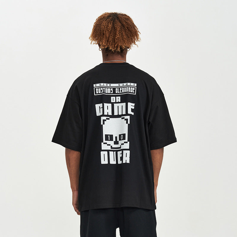 Creative Printing Men's And Women's Loose T-shirt