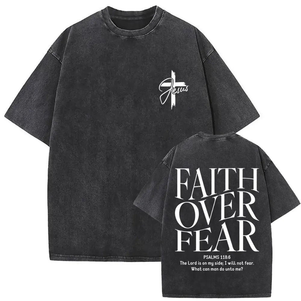 Christian Religious Jesus Forgive Them Father Vintage Washed T-shirt