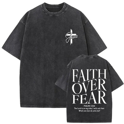Christian Religious Jesus Forgive Them Father Vintage Washed T-shirt
