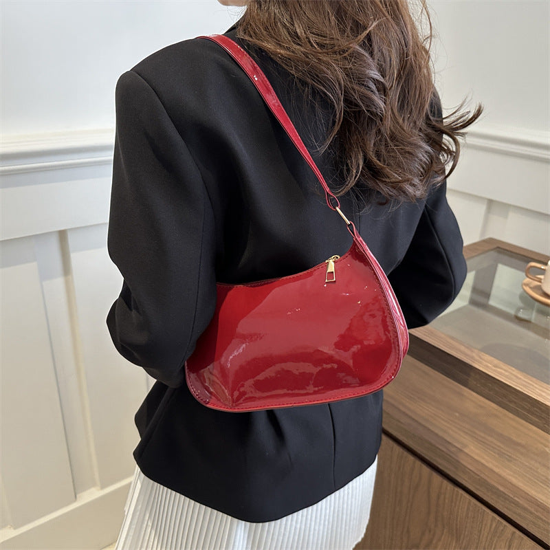 Burgundy women handbag