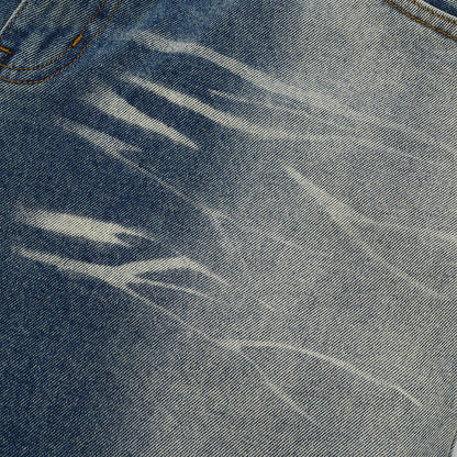 Fashion Inkjet Gradient Denim Shorts Men
