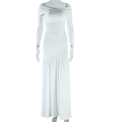 Women's Clothing Skirts Suit Sleeveless Off-shoulder