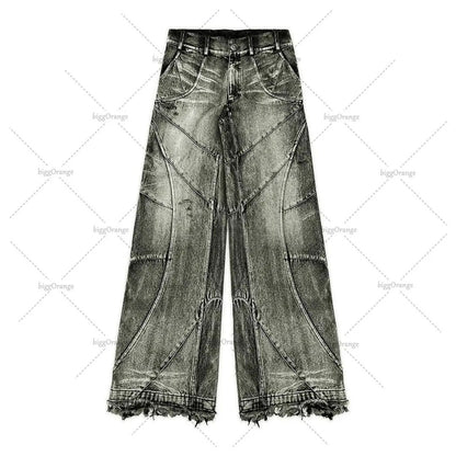 Trendy Straight Retro Washed Jeans For Men