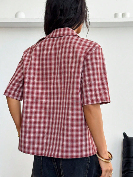 Casual Plaid Shirt for Women