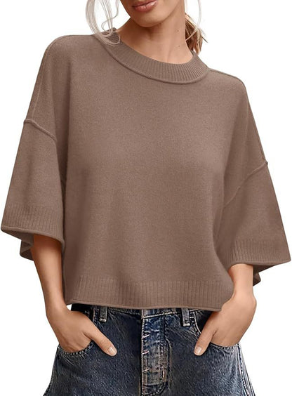 Women's Casual Crew-Neck Lightweight Top